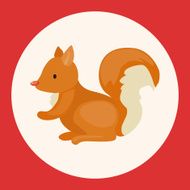 animal squirrel cartoon theme elements