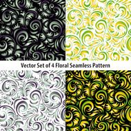 Traditional Russian vector pattern frames set in khokhloma style N3
