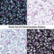Seamless Wallpaper Pattern set colors