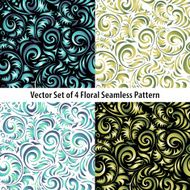 Traditional Russian vector pattern frames set in khokhloma style N4