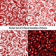 Traditional Russian vector pattern frames set in khokhloma style N6