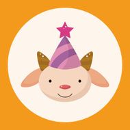 animal goat cartoon theme elements