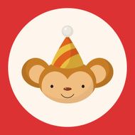 animal monkey cartoon theme elements N4