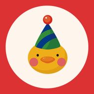 animal chicken cartoon theme elements N2