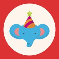 animal elephant cartoon theme elements N4