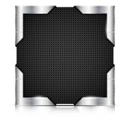 Metal plate with steel corners