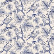 Vector seamless pattern hand drawn stylish texture