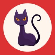 evil cat theme elements N2