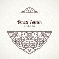 Vector lace pattern in Eastern style N3