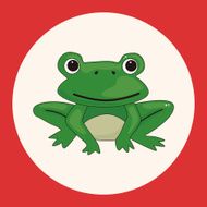 animal frog cartoon theme elements N2