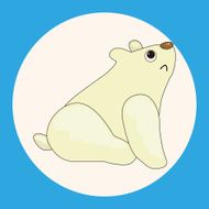 animal polar bear cartoon theme elements N2