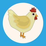 animal cock cartoon theme elements N2