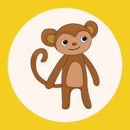 animal monkey cartoon theme elements N5