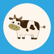 animal cow cartoon theme elements N3
