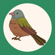 bird cartoon theme elements vector eps