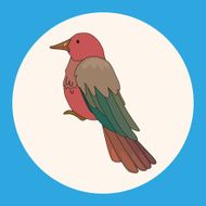 bird cartoon theme elements vector eps N5