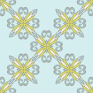 Seamless tiled pattern classical damask vector design N2