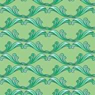 Green floral background N6