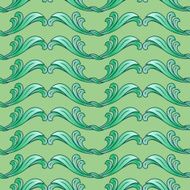Green floral background N7