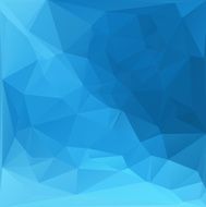 Blue White Polygonal Mosaic Background N15