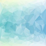 Blue White Polygonal Mosaic Background N17