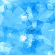 Blue White Polygonal Mosaic Background N18