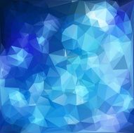Blue White Polygonal Mosaic Background N24