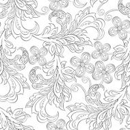 seamless pattern with folkloric flowers N5