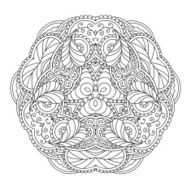 Black And White Mandala N14