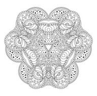 Black And White Mandala N16