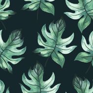 Vector illustration with tropical leaves N13