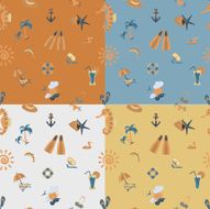 Four Background in Different Colors N7