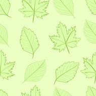 Seamless green leaves N2