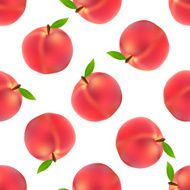 Peach seamless pattern Vector