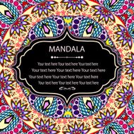 invitation mandala card N15
