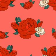 Seamless pattern with roses N78