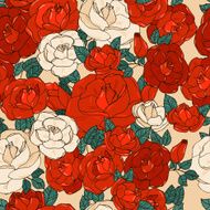 Seamless pattern with roses N79