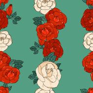 Seamless pattern with roses N80