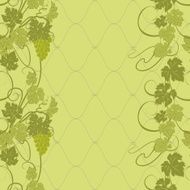 Seamless texture with vines and bunches of grapes N10