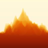 Mountain Landscape Vector Silhouettes Of Mountains Backgrounds
