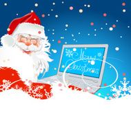 Santa Claus laptop