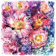 pink and purple bouquet of flowers