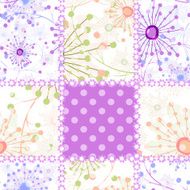Patchwork seamless pattern ornament design background N5