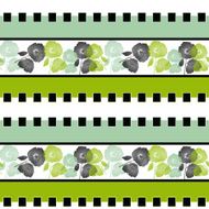 Seamless cartoon retro flowers textile pattern background N2