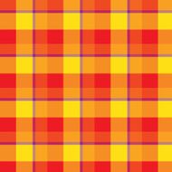 red orange and yellow plaid tartan pattern vector N2