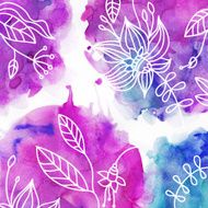Watercolor Flowers N60