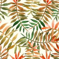 Vector illustration with tropical leaves N16