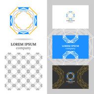 Business logo for the company Vector polygon element editing N6