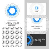 Business logo for the company Vector polygon element editing N7
