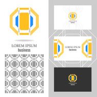 Business logo for the company Vector polygon element editing N8